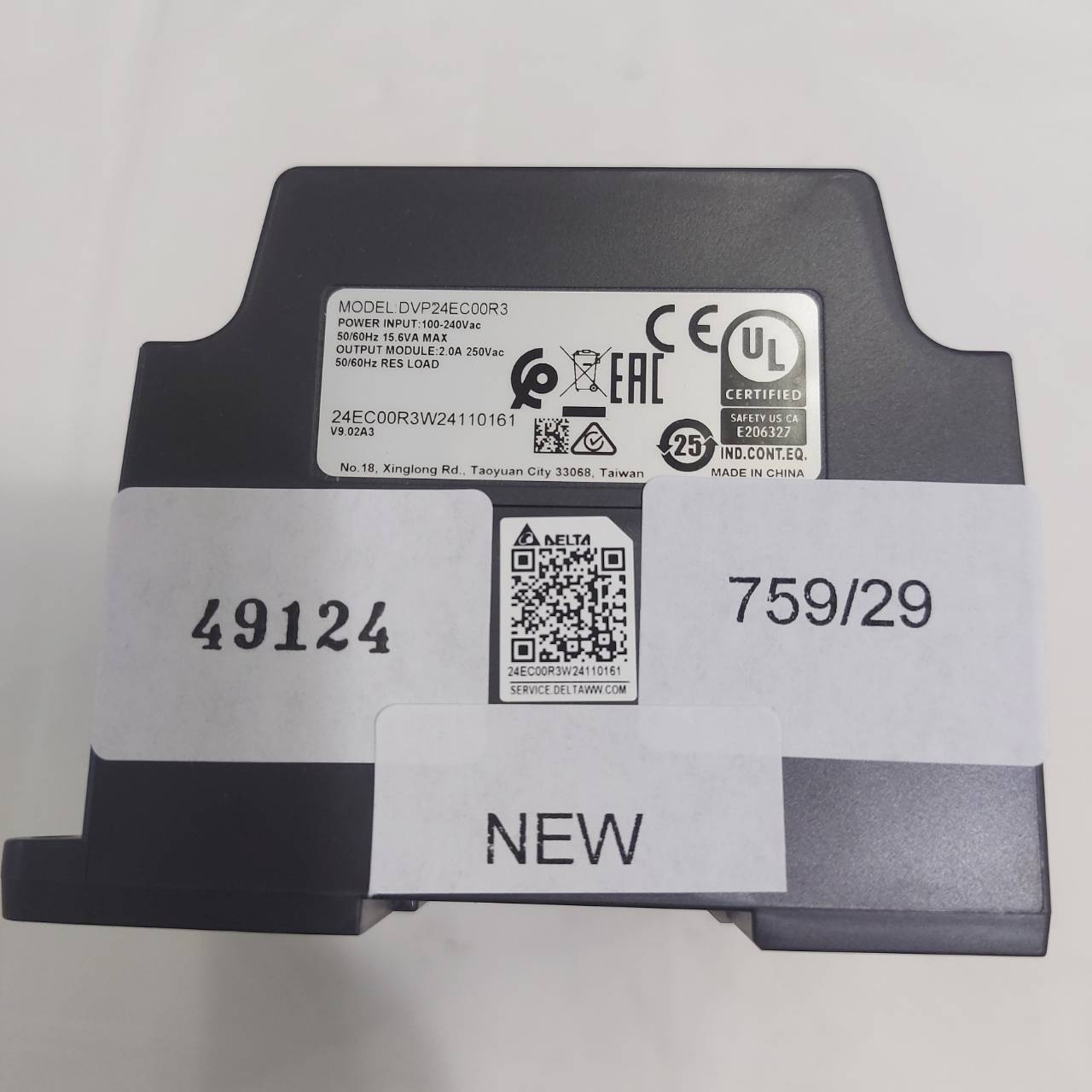 PLC " DELTA " MODEL : DVP24EC00R3