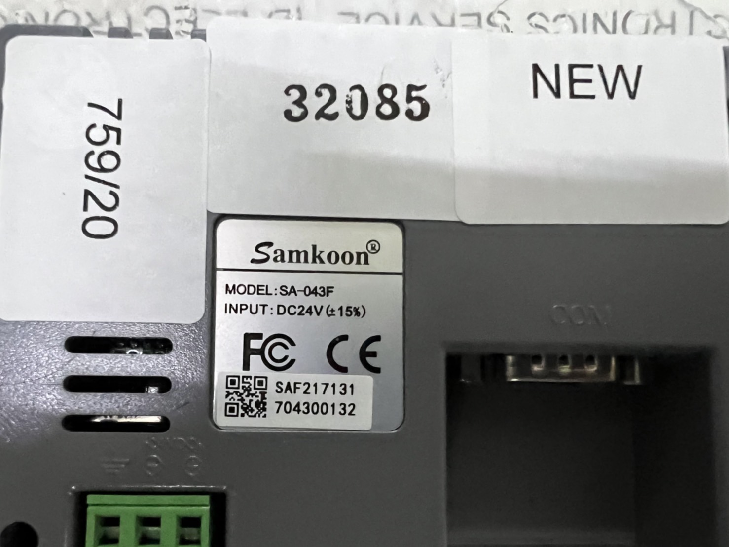 LCD TOUCH SCREEN " SAMKOON " MODEL : SA-043F