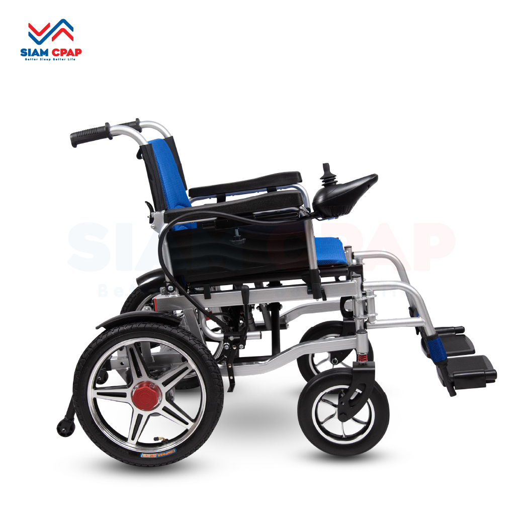 รถเข็นไฟฟ้า แบบพับได้ WT-6011 (Foldable Electric Wheelchair) รุ่นราคาประหยัด รับประกัน 1 ปี