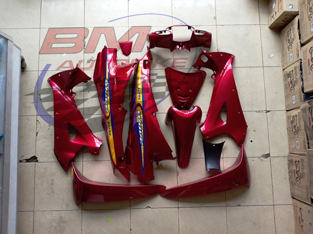 ชุดสี WAVE 125R สีแดงแก้วกุญแจ่ใหญ่ 4,500 กรัม