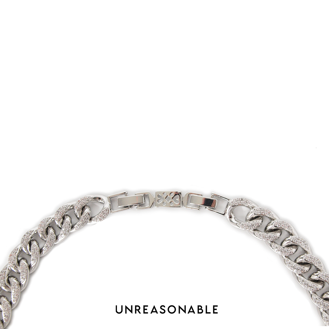 สร้อยคอ ฝังเพชร CZ ทั้งเส้น UA0889-01 Unreasonable Accessories