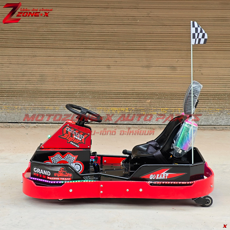 โกคาร์ทเชิงพาณิชย์ สวนสนุก Crazy Drift Go-Kart MOTOZONE-X GKE-008 500w36V 27km/h