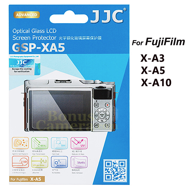 GSP-XA5 แผ่นกระจกกันรอยจอ LCD ฟูจิ X-A3,X-A5,X-A10 FujiFilm LCD Screen Protector