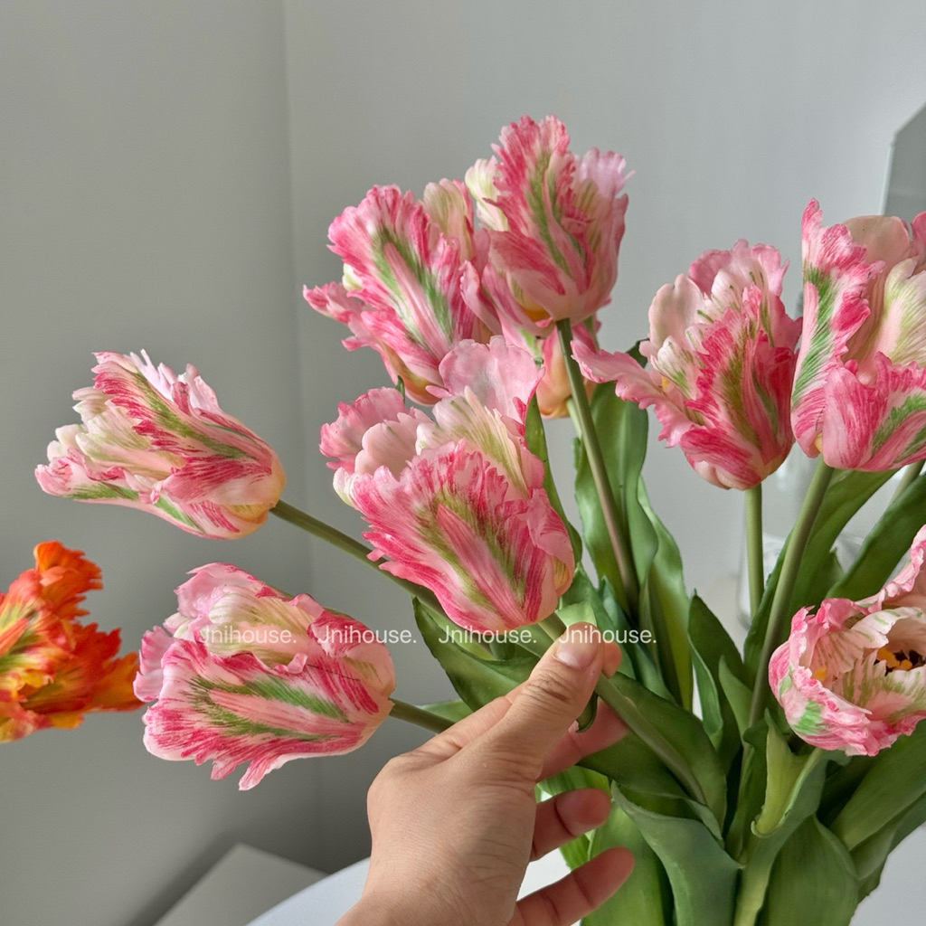 [พร้อมส่ง] Jnihouse : ทิวลิปประดิษฐ์ดอกใหญ่ (Tulip Artificial)