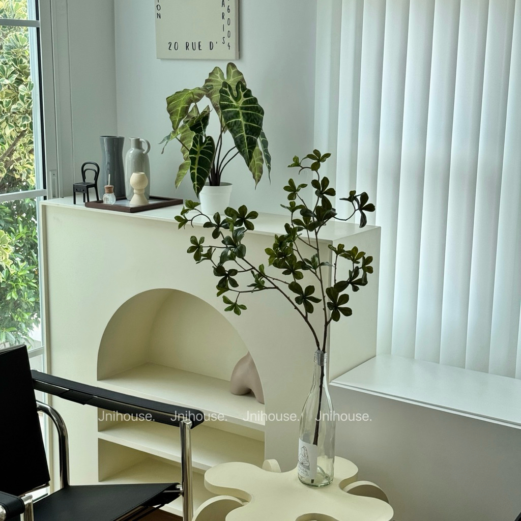 [พร้อมส่ง] Jnihouse : กิ่งไม้ประดิษฐ์ใบเขียวสูง 70cm (Premium Faux Leaf Branch)(Tree)