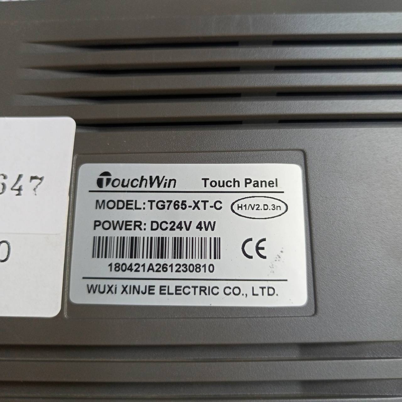 LCD TOUCH SCREEN " XINJE " MODEL : TG765-XT-C