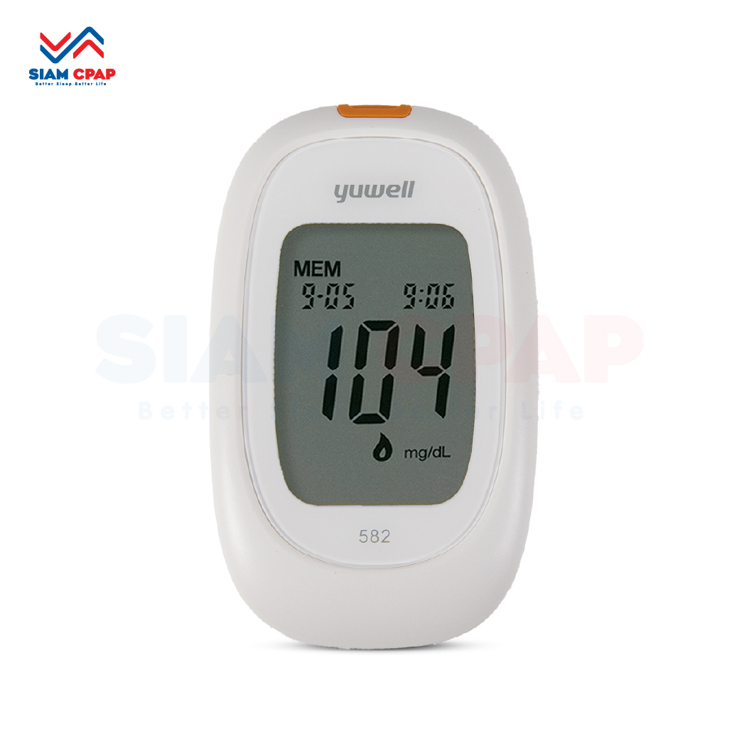 เครื่องตรวจวัดระดับน้ำตาลในเลือด YUWELL Blood Glucose Monitoring System รุ่น 582 ประศูนย์ไทยตลอดอายุการใช้งาน