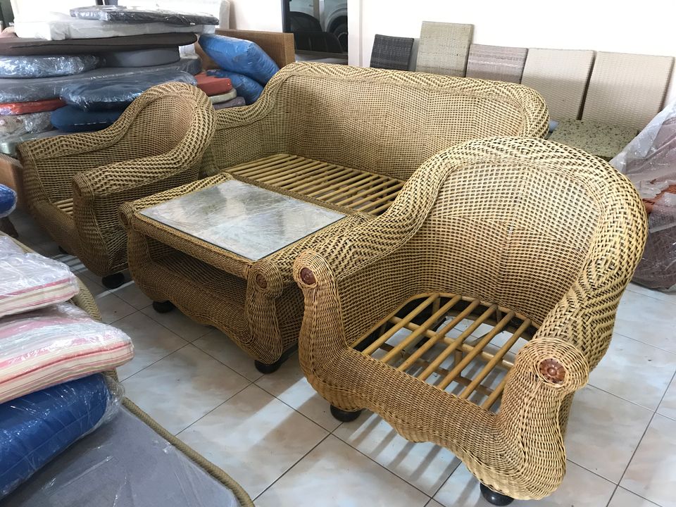 ชุดรับแขกหวายแท้สุพรรณหงส์