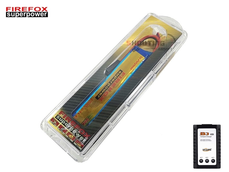 Set แบตลิโพ Firefox 20c 1200mAh 11.1v พร้อมเครื่องชาร์จ B3