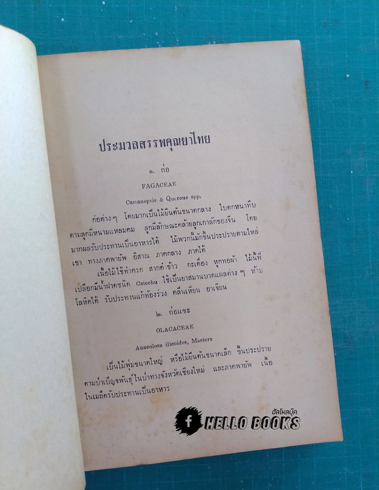 ประมวลสรรพคุณยาไทย (ภาคหนึ่ง) ว่าพฤกษชาติ
