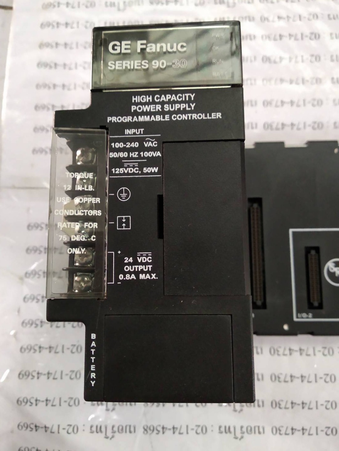 PLC " GE FANUC " MODEL : IC693PWR330G