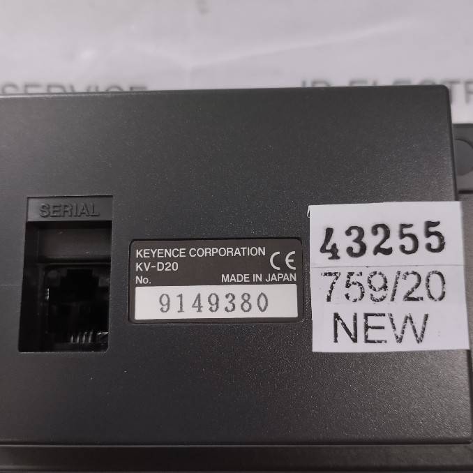 LCD TOUCH SCREEN " KEYENCE " MODEL : KV-D20