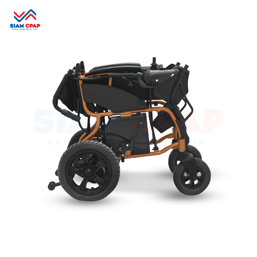 รถเข็นไฟฟ้า วีลแชร์ไฟฟ้า ยี่ห้อ Yuwell รุ่น D210BL การรับประกัน โครงสร้าง 3 ปี คอนโทรล แบตเตอรี่และมอเตอร์ 1 ปี