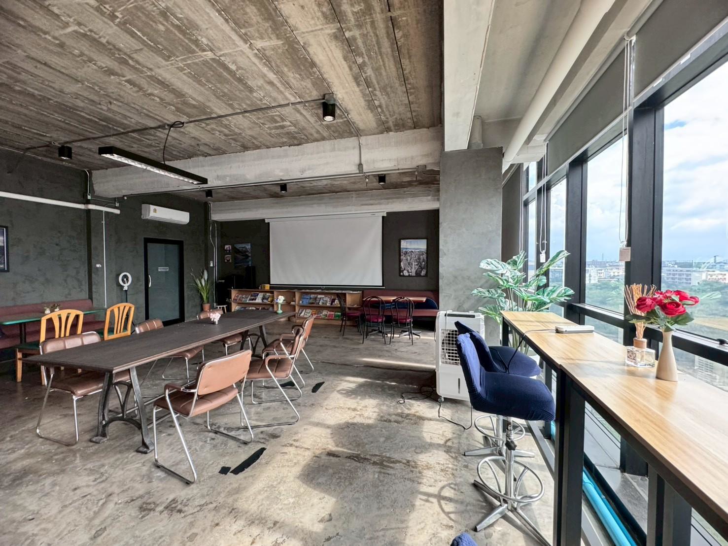 ให้เช่าพื้นที่สำนักงาน ชั้น 5 อาคารโล่งสวย เหมาะทำธุรกิจ ติดถนนรามคำแหง (N.1923)