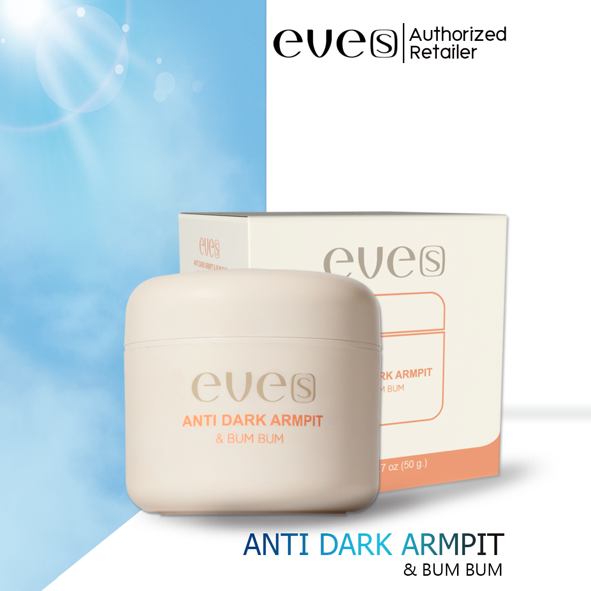EVE'S อีฟส์ EVE'S ANTI DARK ARMPIT & BUM BUM ขนาด 50g.