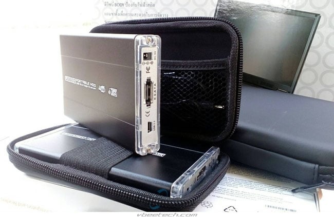กล่อง External Harddisk eSATA ใช้อัดรายการเครื่อง True Visions ได้ สายครบ ไม่ต้องเพิ่มชุดจ่ายไฟ