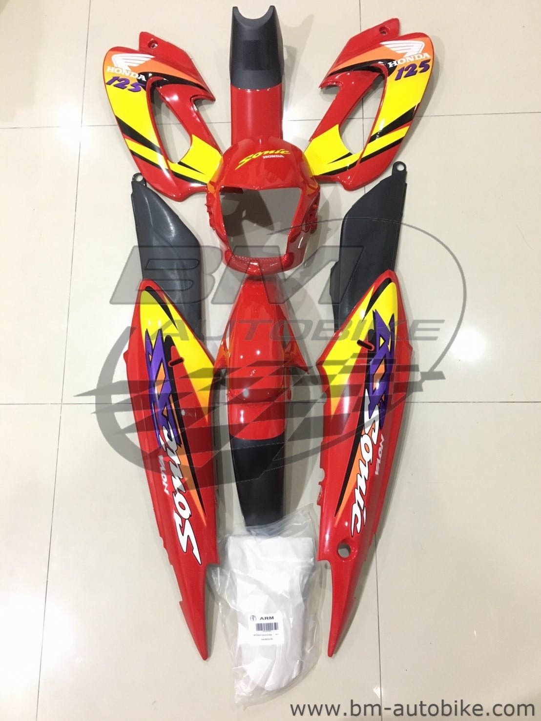 ชุดสี SONICเก่า 2000 สีแดงสด263ล้วน 4 กก.