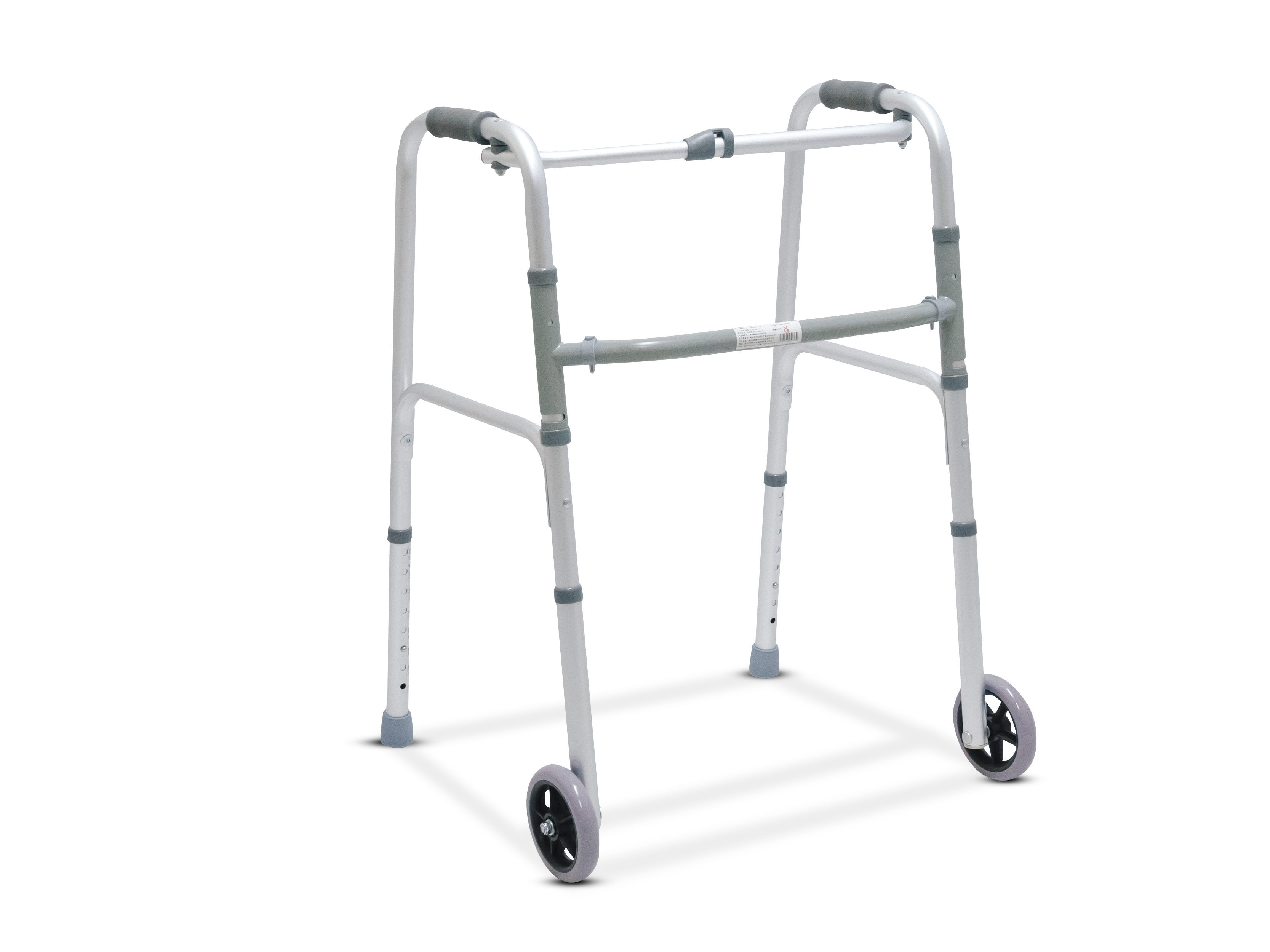 Multifunction Aluminium Walker with Wheels วอล์คเกอร์อลูมิเนียม 4 ขา พับได้ มีล้อ