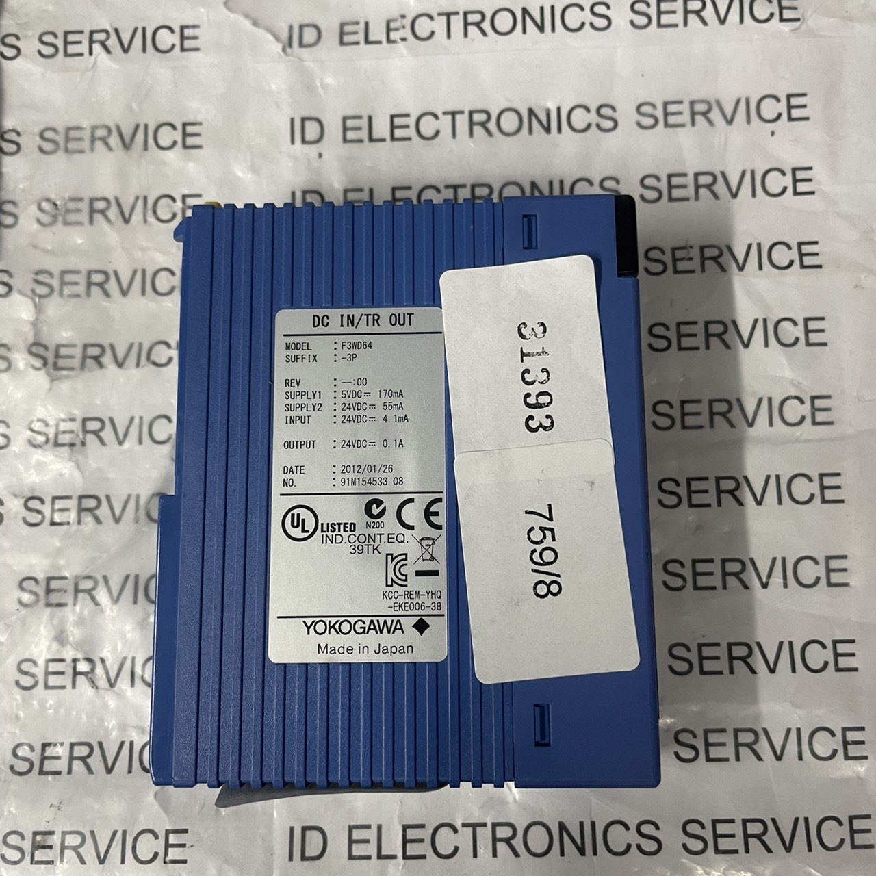 PLC " YOKOGAWA " MODEL : F3WD64-3P