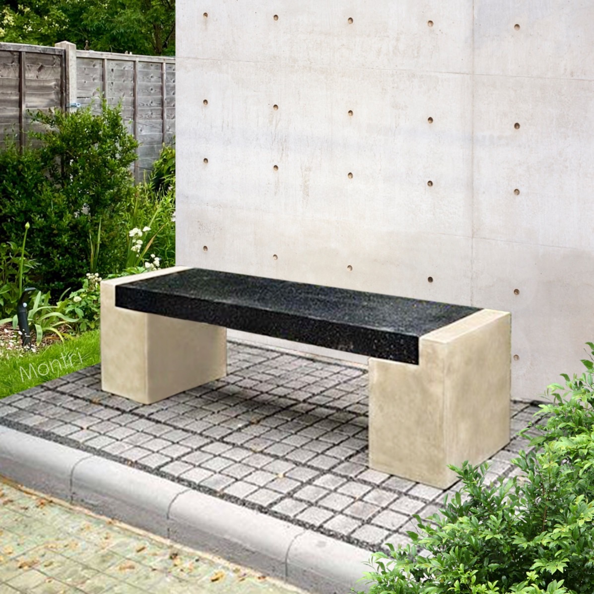 ม้านั่งสนามในสวน คอนกรีตเสริมเหล็ก รุ่นพิเศษ แข็งแรง ทนทานต่อทุกสภาพอากาศ