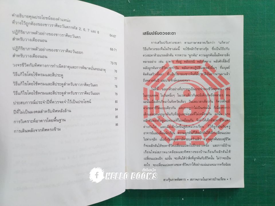 ฮวงจุ้ย ภาคพิสดาร สภาพภายในอาคารบ้านเรือน