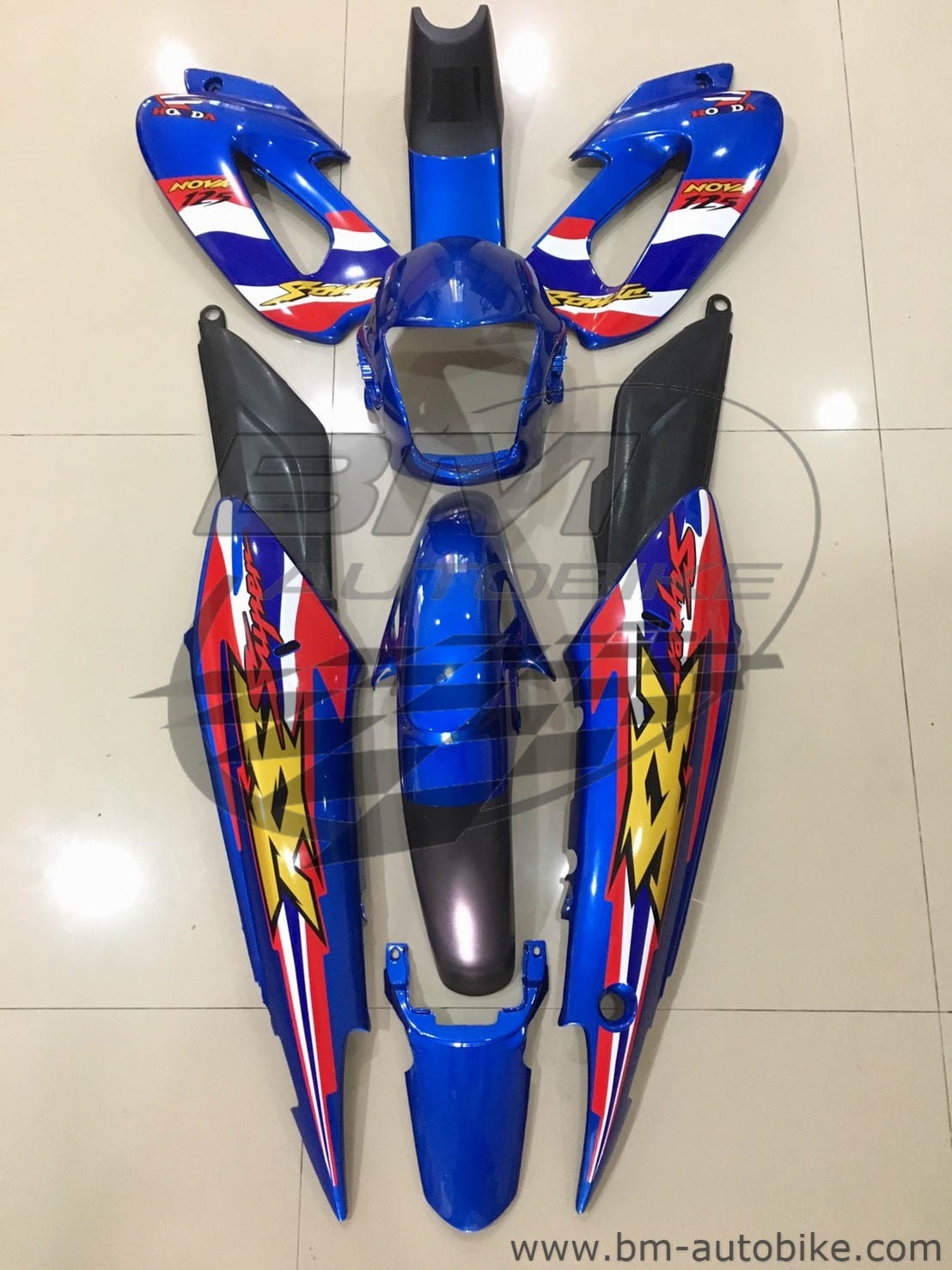 ชุดสี SONICเก่า 2000 สีน้ำเงิน325ล้วน 4 กก.