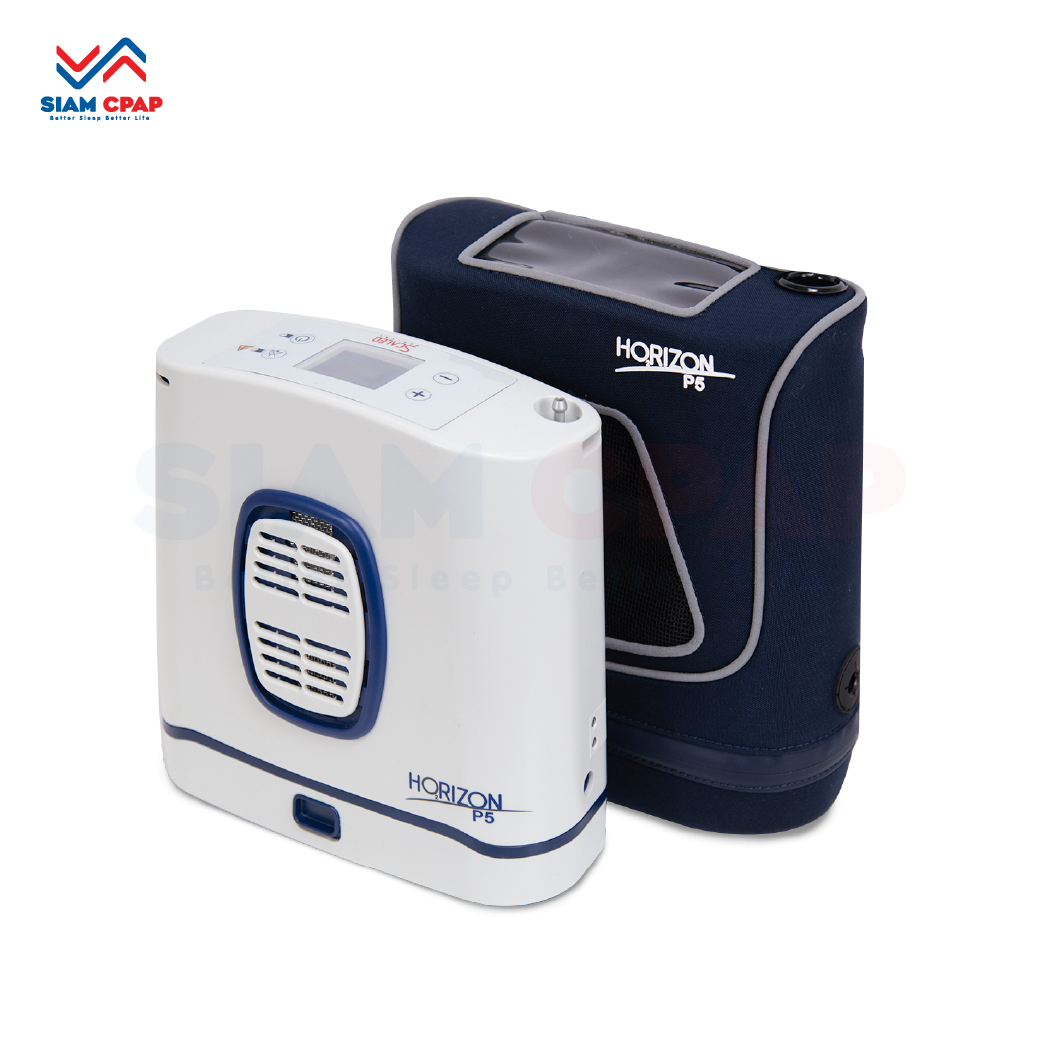 แบตเตอรี่ 3 ก้อน เครื่องผลิตออกซิเจนพกพา Horizon P5 Made in France ประกันศูนย์ไทย 3 ปี [รุ่นใหม่เสียงเงียบ]