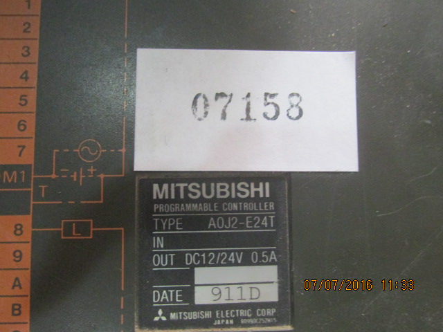 PLC " MITSUBISHI " MODEL : A0J2-E24T