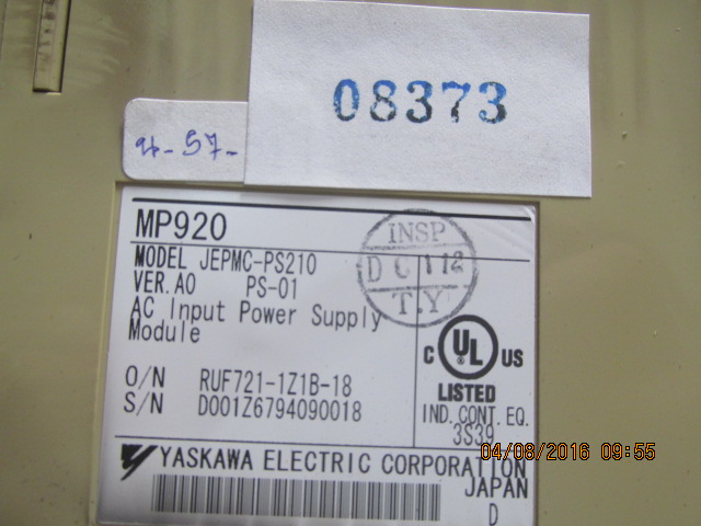 PLC " YASKAWA " MODEL : JEPMC-PS210