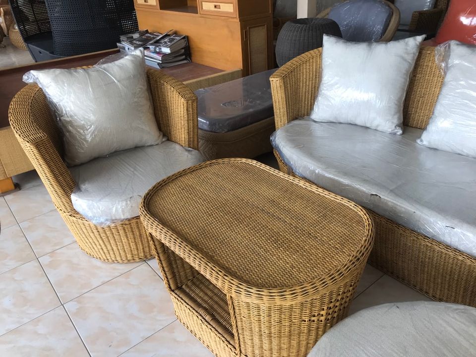 ชุดโซฟาหวายแท้