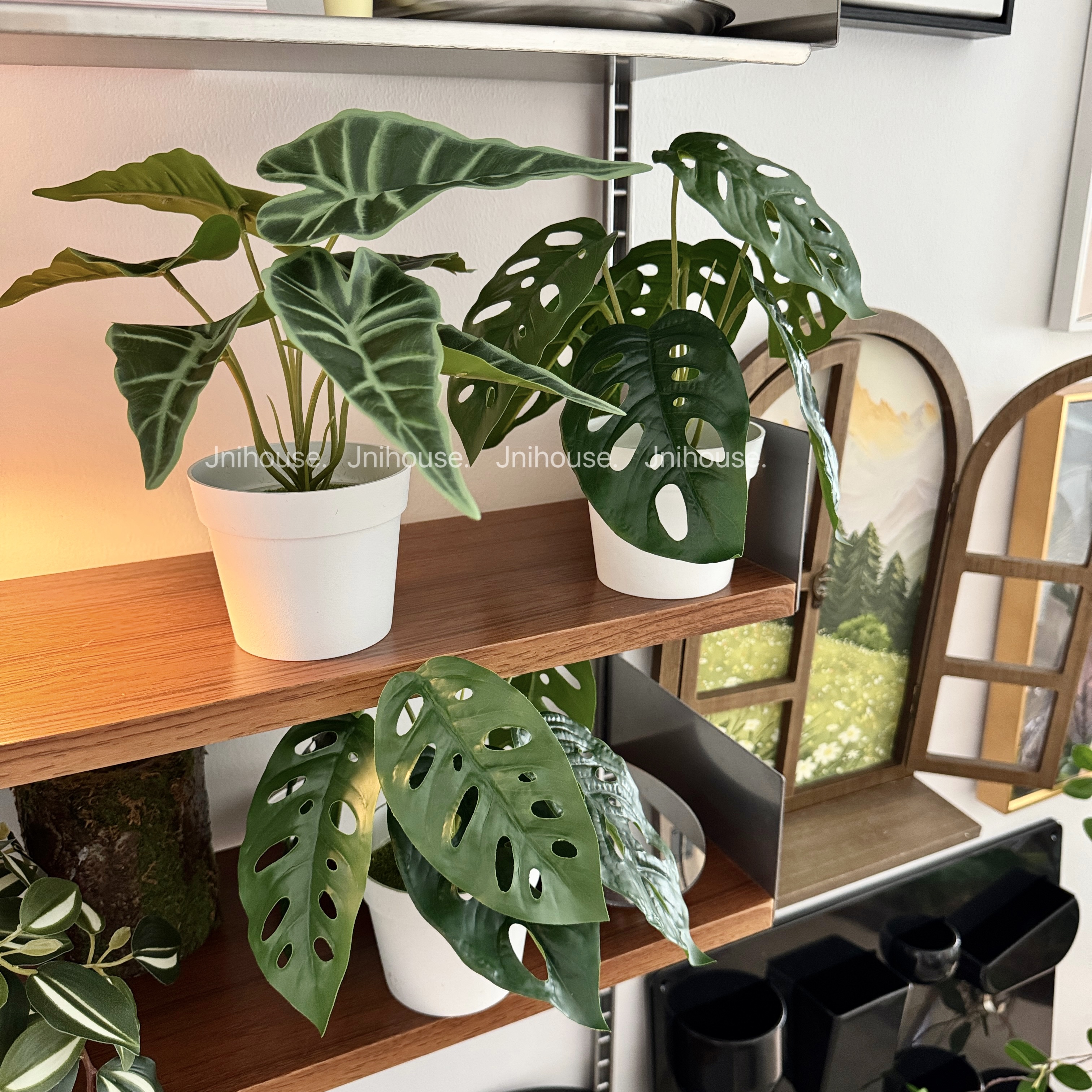 [พร้อมส่ง] Jnihouse : ต้นไม้ประดิษฐ์เล็กกระถางขาว (Tree)