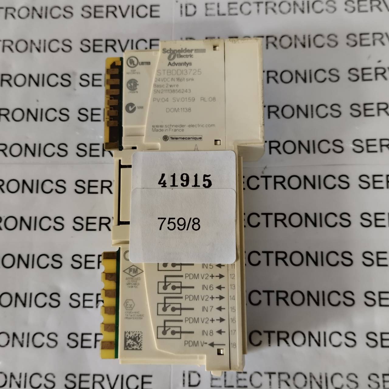 PLC " SCHNEIDER " MODEL : STBDDI3725