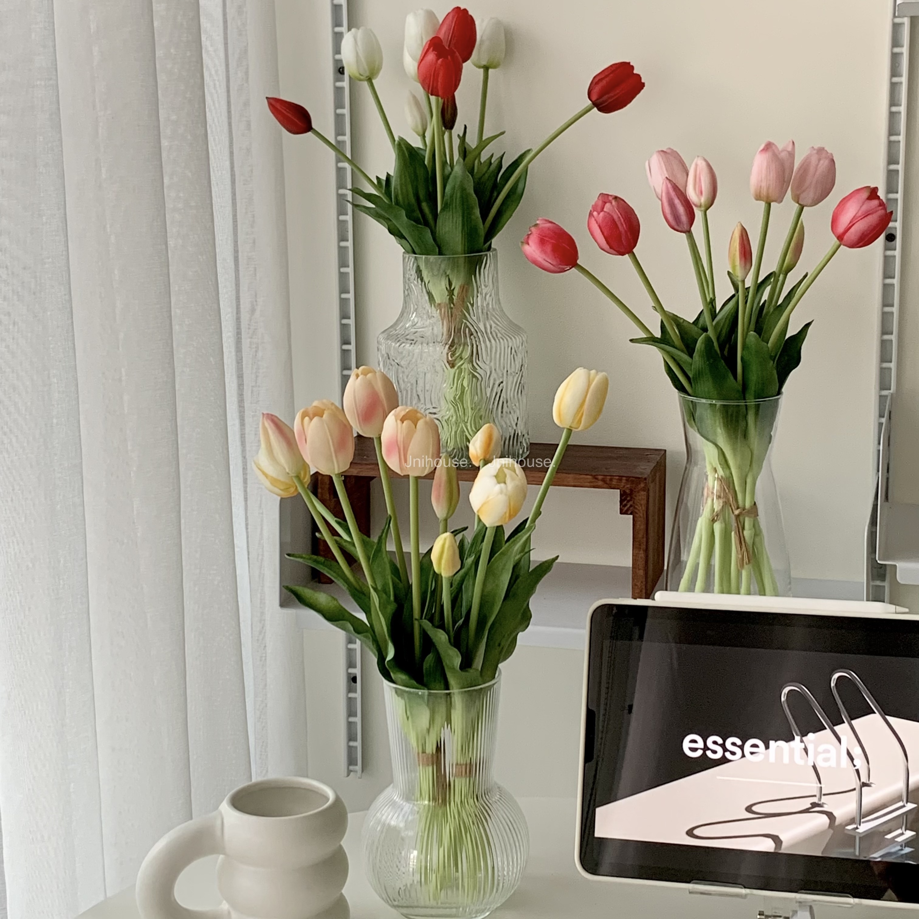 [พร้อมส่ง] Jnihouse : ทิวลิปปลอม ช่อดอกทิวลิป 5 ก้าน (Artificial Tulip Bouquet)