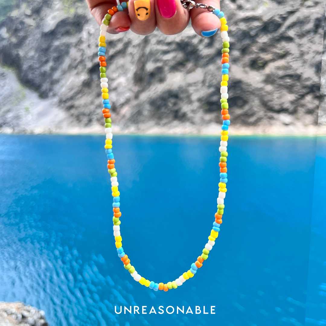 สร้อยคอลูกปัด เหลือง UA0868-01 Unreasonable Accessories