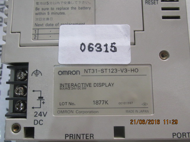LCD TOUCH SCREEN " OMRON " MODEL : NT31-ST123-V3-HO