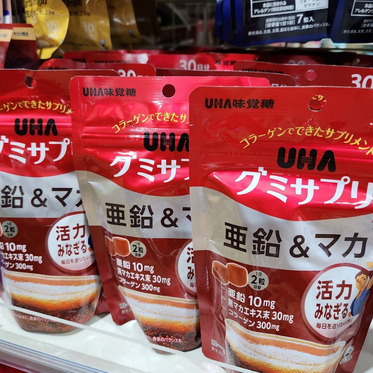 Uha Mikakuto Zinc & Maca Maka Gummy Supplement Cola 60 Gummies