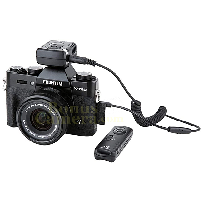 JM-R(II) รีโมตคอนโทรลไร้สายฟูจิ X-H1,X-T1,T2,T10,T20,X-Pro2,X-E3,GFX 50S,X-A1,A2,A3,A5,A10,A20,X-E2,E2S,E3,X-M1,X30,X70,X100F,X100T,XQ1,XQ2,S1 FujiFilm Wireless Remote