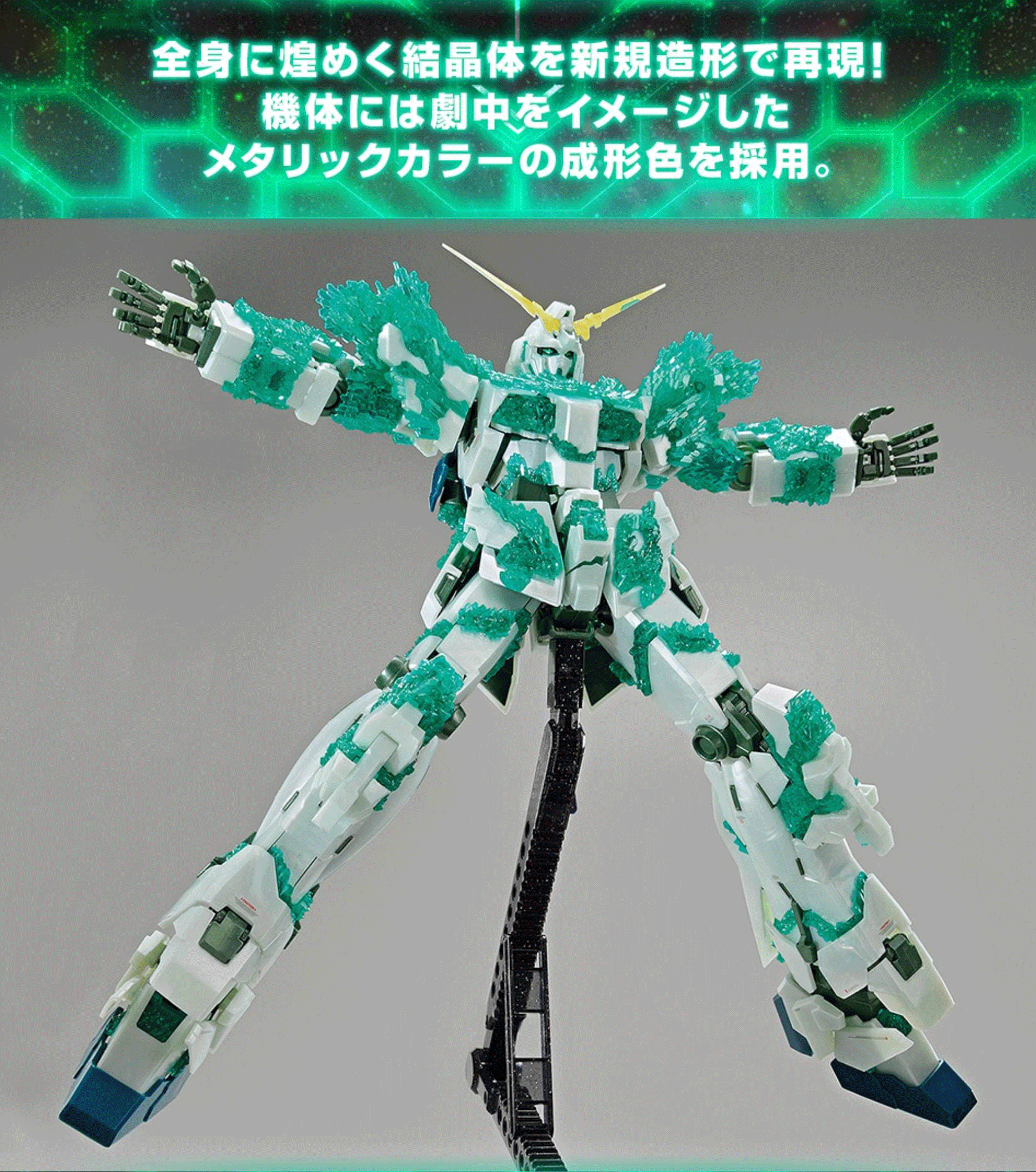 (MG) 1/100 Unicorn Gundam (LUMINOUS CRYSTAL BODY) Gundam Base Limited