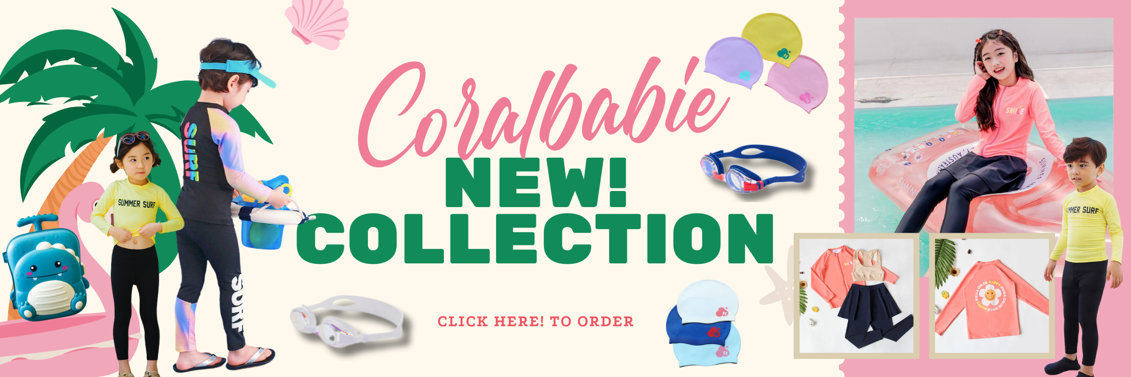 Coralbabie ชุดว่ายน้ำเด็ก