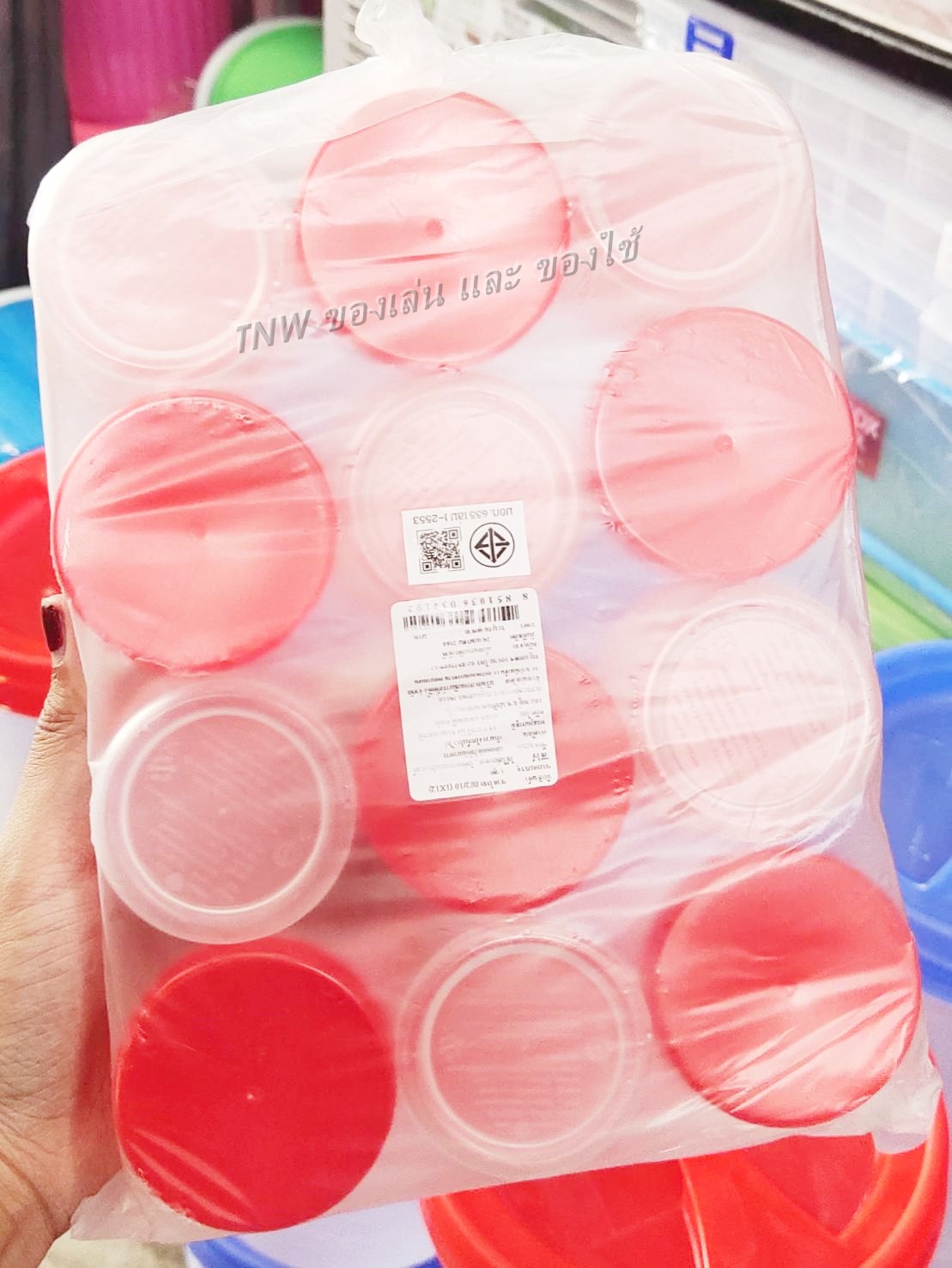 🔥 กระปุกใส่กะปิ กระปุกฝาแดง แพ็ค 1 โหล 12 ชิ้น 500 ml 🔥