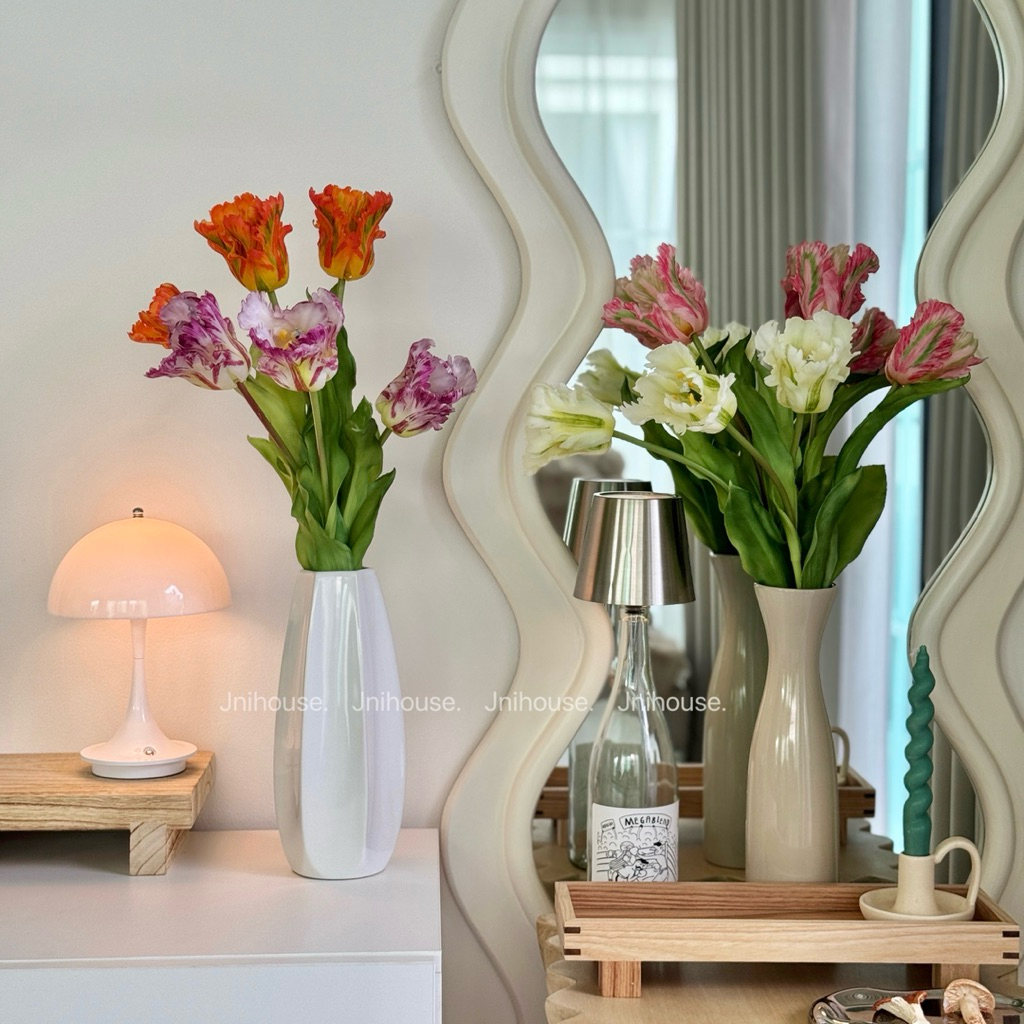 [พร้อมส่ง] Jnihouse : ทิวลิปประดิษฐ์ดอกใหญ่ (Tulip Artificial)