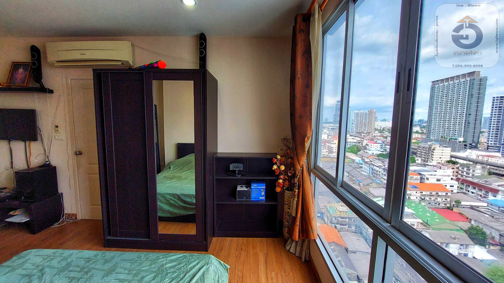 ขาย the tree bangpo station บางโพ สเตชั่น เป็นคอนโดมิเนียมติดรถไฟฟ้า มองเห็นโค้งแม่น้ำเจ้าพระยา ใกล้ MRT สถานีบางโพ วิวแม่น้ำ เฟอร์ครบพร้อมอยู่