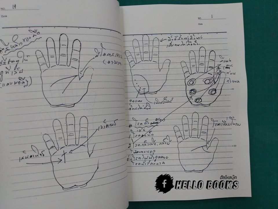 ลายมือชี้จุดสำคัญ