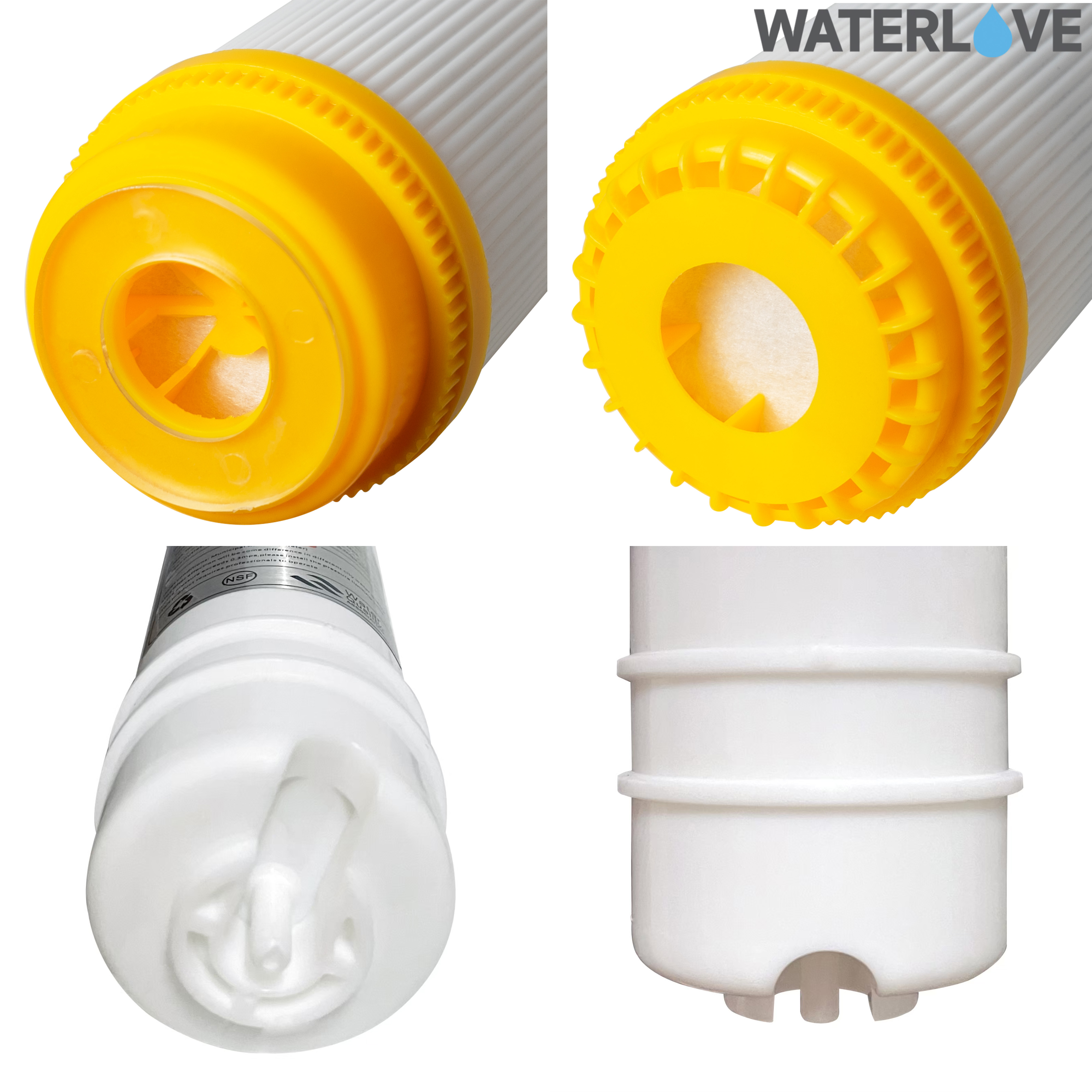 ชุดไส้กรองน้ำ 5 ขั้นตอน ขนาด 10" 2.5" (PP+CTO+Resin+UDF+Post Carbon) สำหรับบรรจุในกระบอกกรองน้ำเฮ้าส์ซิ่ง