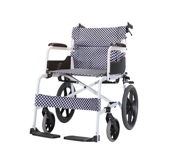 รถเข็นอลูมินัมอัลลอยด์โซม่า รุ่น SOMA 105 (SM-150.5 F16) สีดำ (WheelChair SOMA 150.5 F16 Black) ล้อหลังเล็ก น้ำหนักเบา พกพาสะดวก ของแท้จากศูนย์ไทย รับประกัน 1 ปี