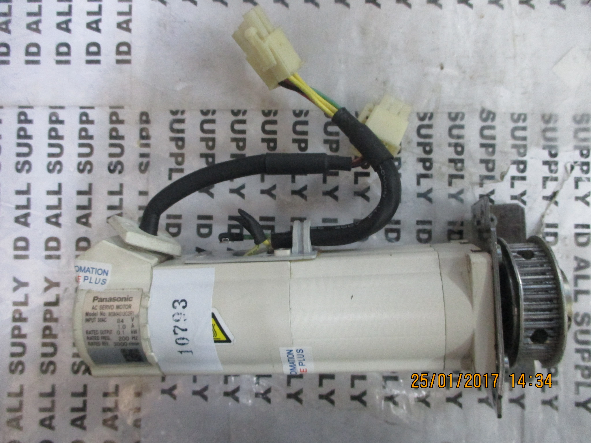 SERVO MOTOR " PANASONIC " MODEL : MSMA012C2R1