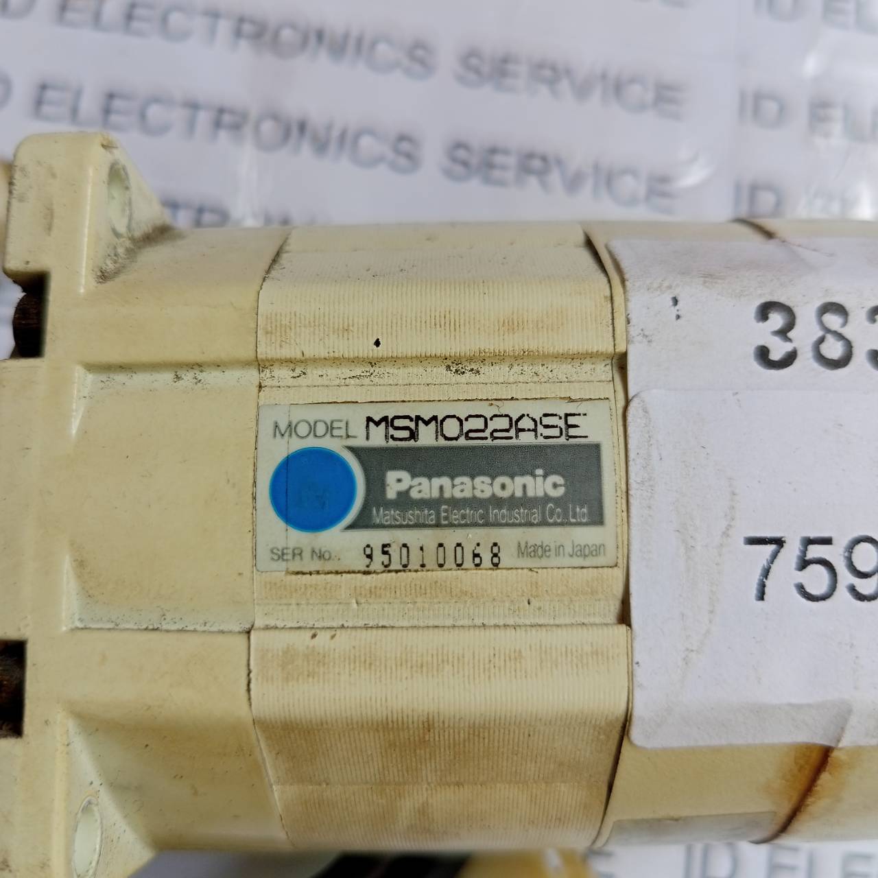 SERVO MOTOR " PANASONIC " MOTOR : MSM022ASE