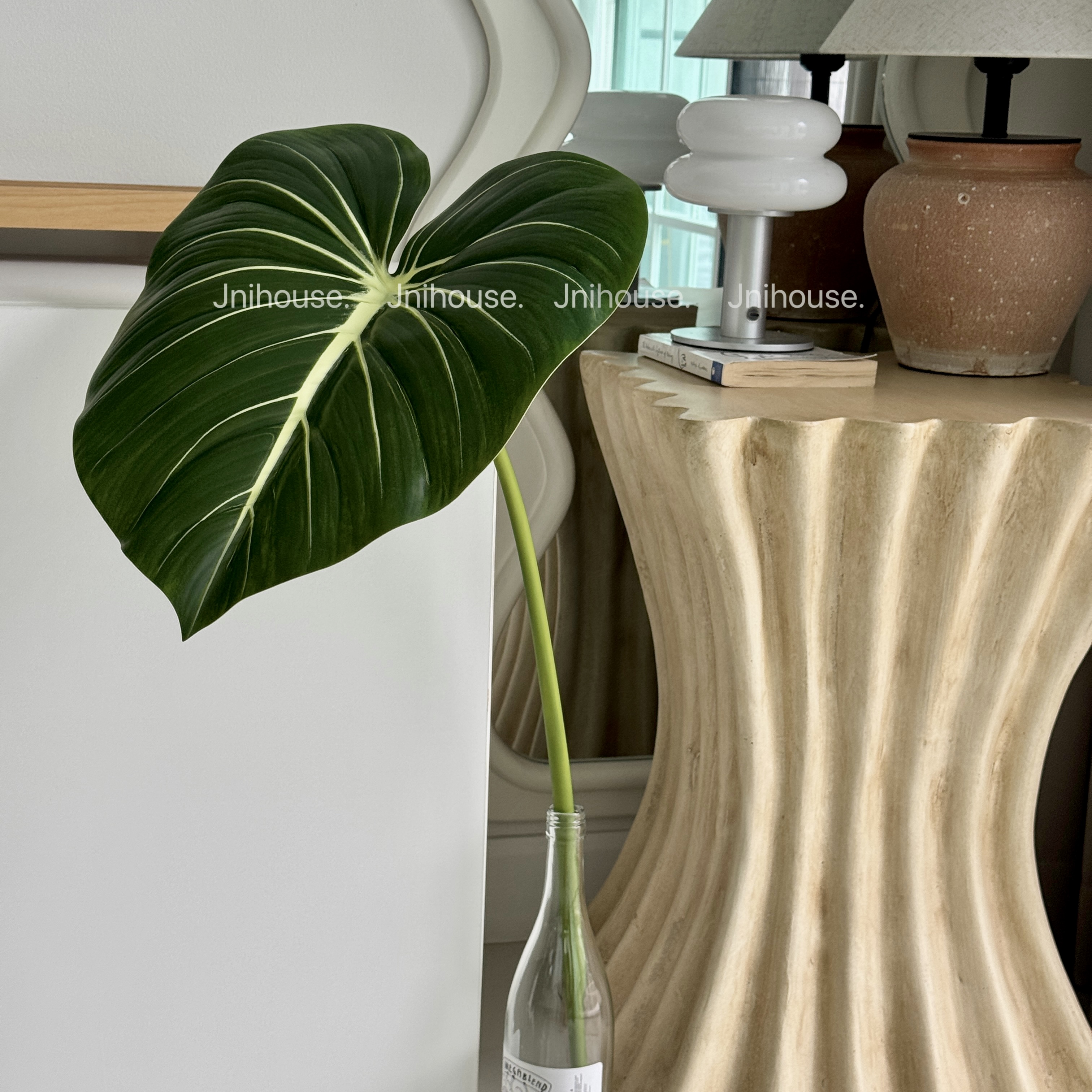 [พร้อมส่ง] Jnihouse : กิ่งใบฟิโลเดนดรอนประดิษฐ์(Philodendron Leaf)(tree)