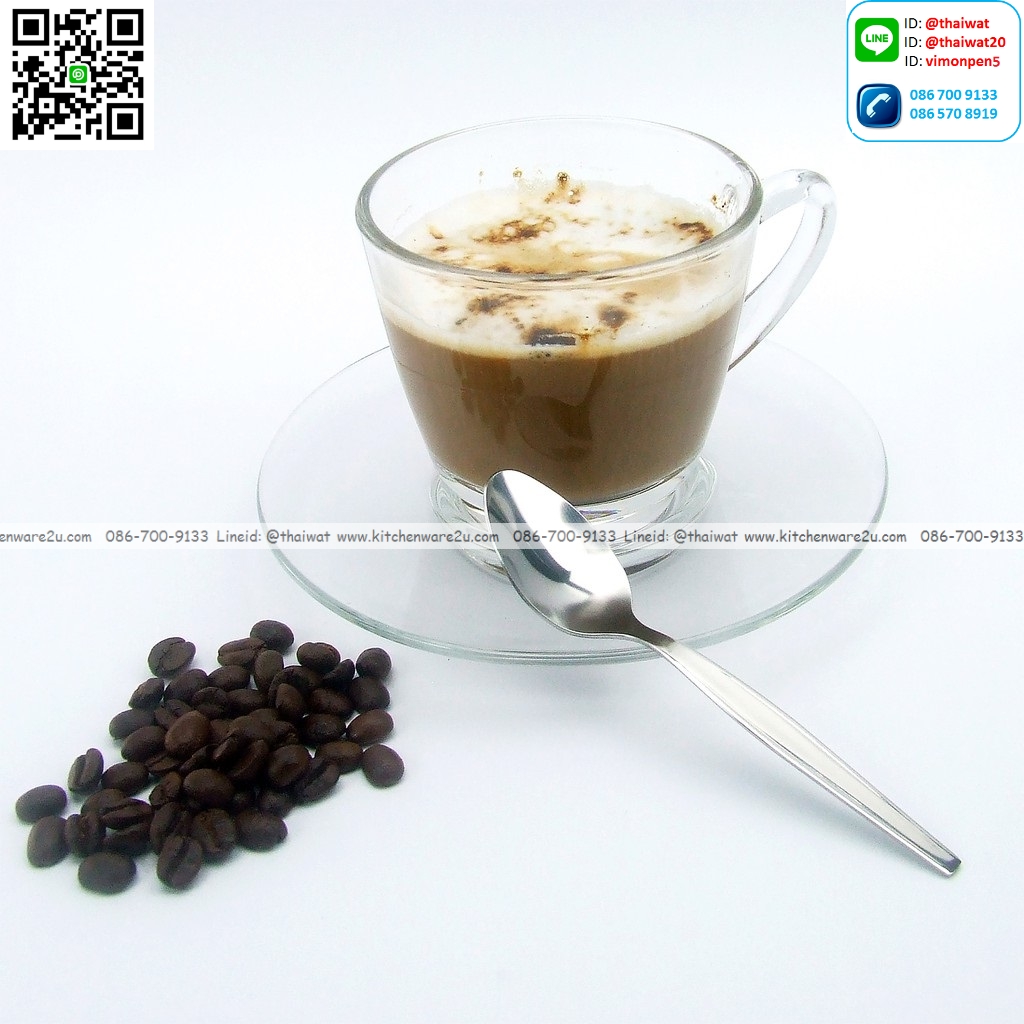 P12627 ช้อนกาแฟสแตนเลส หนา 1.5 มิล ลายออคิด จากัวร์แท้ No.200293 ราคาขายส่งต่อ 36 โหล: 432 อัน: เฉลี่ย 8.75 บต่ออัน