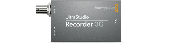 UltraStudio Recorder 3G Blackmagic Design Thunderbolt Capture
